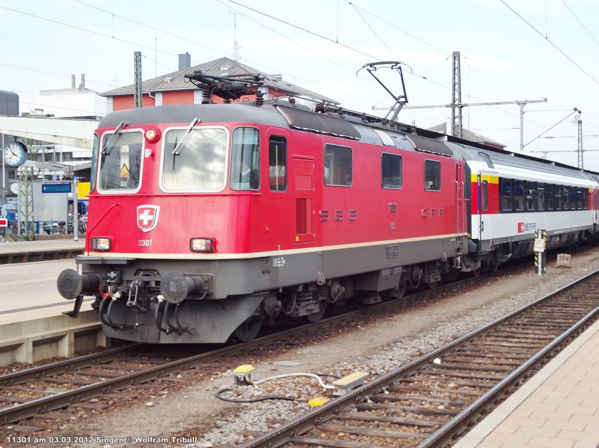 11301 aufgenommen am 03.03.2012 im Bahnhof Singen (Hohentwiel)