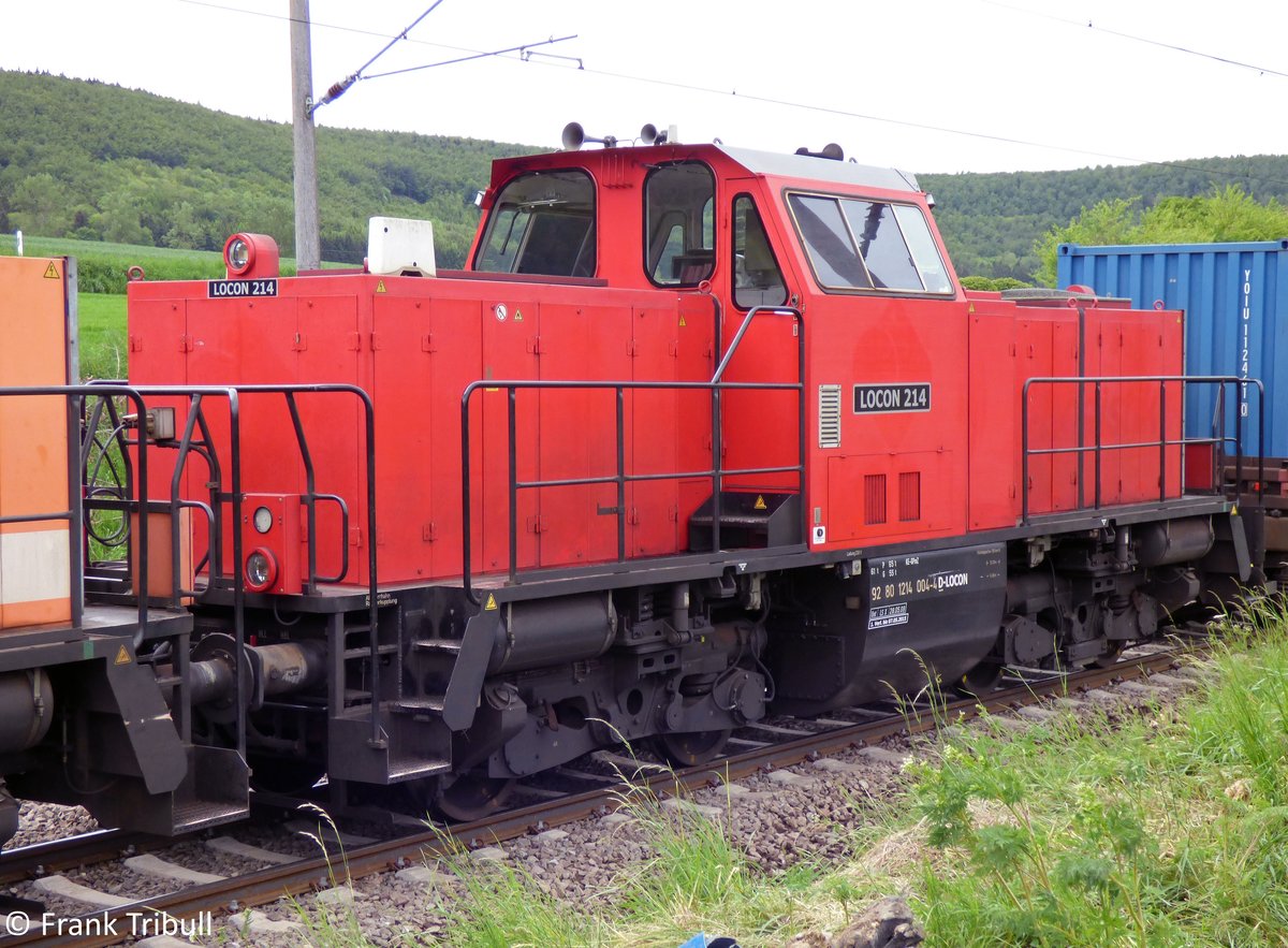 214 004-4 aufgenommen am 24.05.2014 auf der Schwarzwaldbahn Höhe Gutmadingen