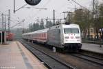 101 028-9 mit dem IC 2004 'Bodensee' von Konstanz nach Emden aufgenommen am 15.04.2012 bei der Ausfahrt aus dem Bahnhof Singen (Hohentwiel)