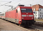 101 077-6 aufgenommen am 17.03.2012 im Bahnhof Donaueschingen