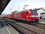 146 111-1 aufgenommen am 16.11.2014 mit dem Taufnamen Landkreis Breisgau im Bahnhof Donaueschingen