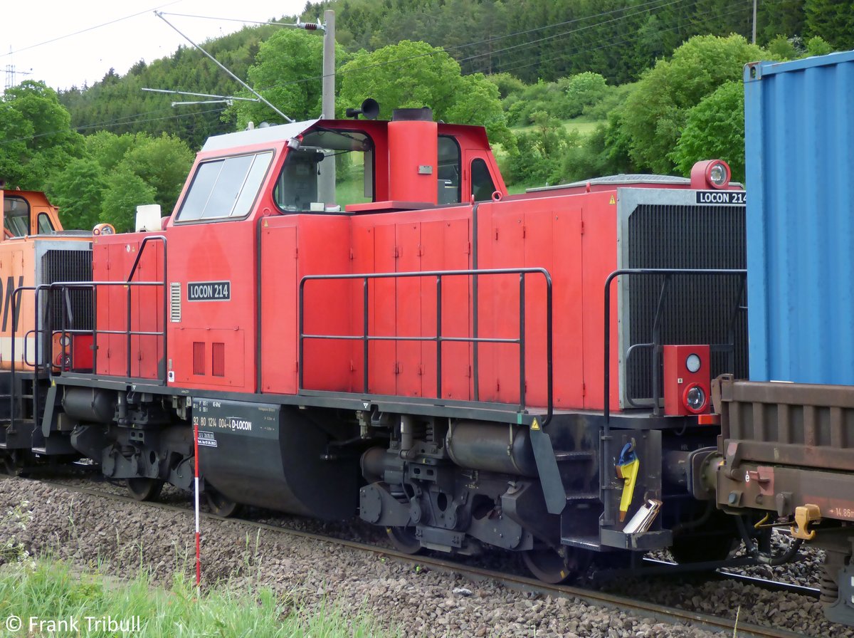 214 004-4 aufgenommen am 24.05.2014 auf der Schwarzwaldbahn Höhe Gutmadingen