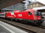 1216 012-5 mit dem EC 85 von München Hbf nach Bologna Centrale aufgenommen am 29.06.2013 im Hauptbahnhof München